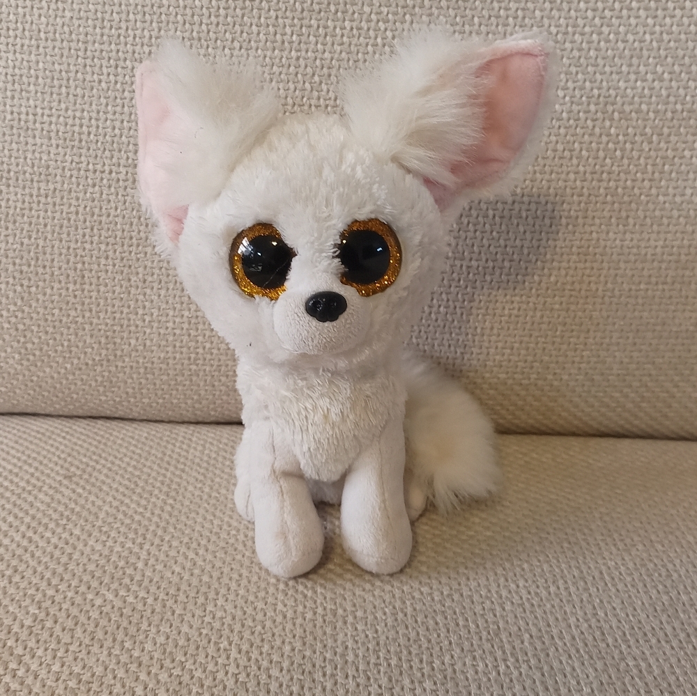 TY Beanie Boos 6" PHOENIX White Fennec Fox Stuffed Animal Toy Plush